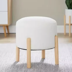 Online Kirklands Home Michelle Ottoman White