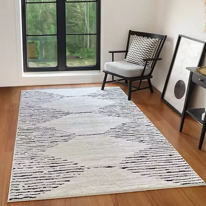 Online Kirklands Home White Moroccan Accent Rug, 2x3