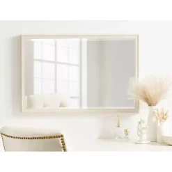 New Kirklands Home White Oakhurst Rectangle Wall Mirror, 30 in.