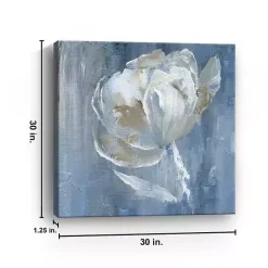 Clearance Kirklands Home White on Blue Canvas Art Print, 30x30 in.
