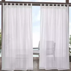 Hot Kirklands Home Outdoor Miami Curtain Panel Set, 96 in. White