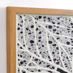 Clearance Kirklands Home White Paper Leaf Shadowbox Wall Plaque