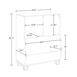 Discount Kirklands Home White Pine Catch-All Toy Organizer with Cubbies