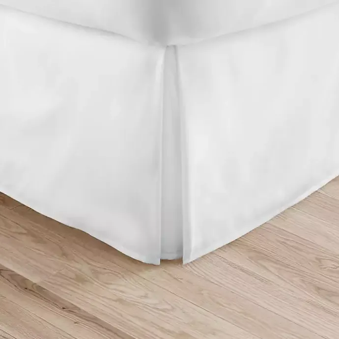 Outlet Kirklands Home Pleated Microfiber King Bed Skirt White