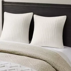 Discount Kirklands Home Quilted Euro Pillow Sham White