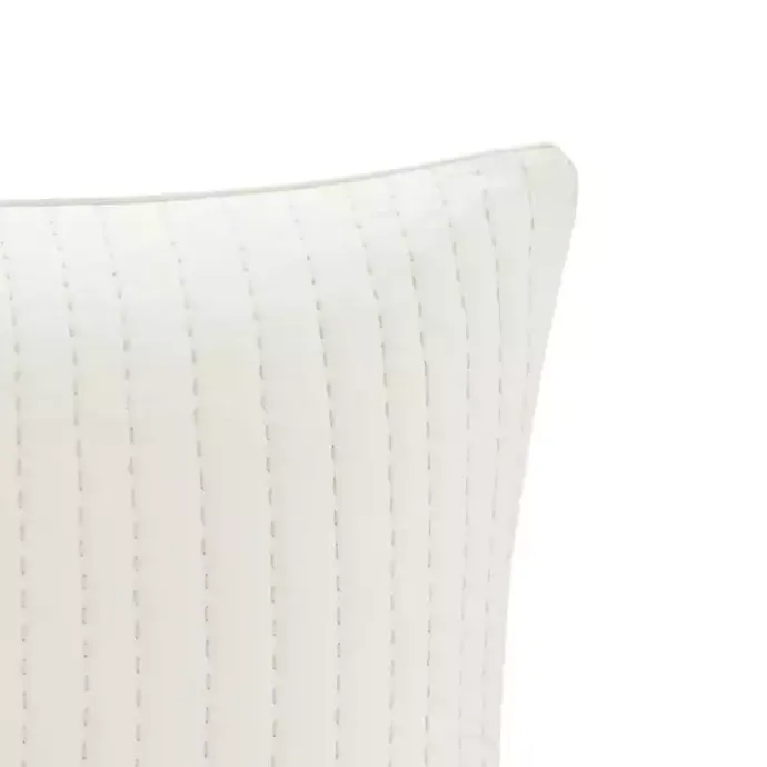 Discount Kirklands Home Quilted Euro Pillow Sham White
