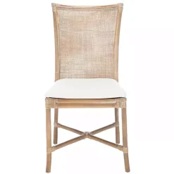 Clearance Kirklands Home Rattan Chiara Dining Chairs, Set of 2 White