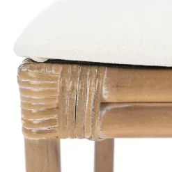Clearance Kirklands Home Rattan Chiara Dining Chairs, Set of 2 White