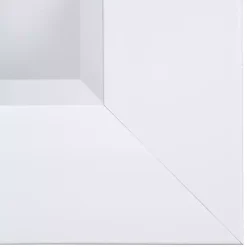 Outlet Kirklands Home White Rectangular Beveled Wall Mirror