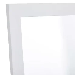 Best Kirklands Home White Rectangular Wood Wall Mirror