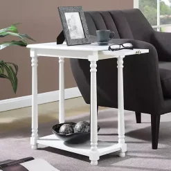 Best Kirklands Home Regent Wood Accent Table White