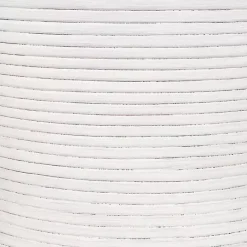 Best Kirklands Home Ribbed Rattan Round Accent Table White