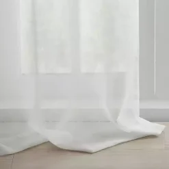 Online Kirklands Home Rosette Tab Top Curtain Panel, 84 in. White