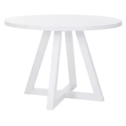 Sale Kirklands Home Round Criss-Cross Base Dining Table White