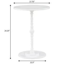Kirklands Home Santel Spindle Accent Table White