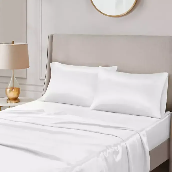 Outlet Kirklands Home Satin King 2-pc. Pillow Case Set White