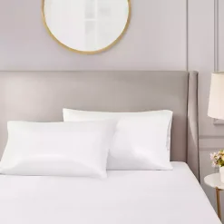 Hot Kirklands Home Satin Standard 2-pc. Pillow Case Set White