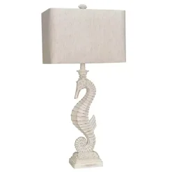 Sale Kirklands Home Seahorse Table Lamps, Set of 2 White