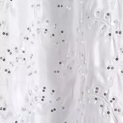 Online Kirklands Home Sequined Shower Curtain White
