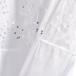 Online Kirklands Home Sequined Shower Curtain White