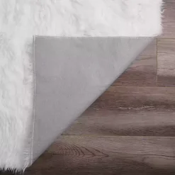 Hot Kirklands Home Shag Washable Area Rug, 3x5 White