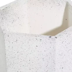 Online Kirklands Home Speckled Planters with Wooden Legs, Set of 2 White
