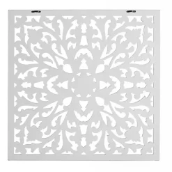 Sale Kirklands Home Sqaure Medallion Wood Plaque White
