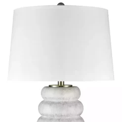 Discount Kirklands Home Stacked Bubble Table Lamp White