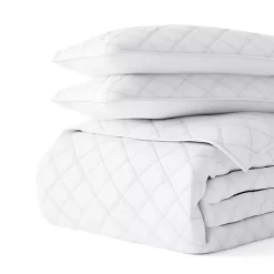 Clearance Kirklands Home Stitched Diamond 2-pc. Twin Quilt Set White