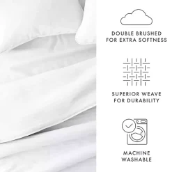 New Kirklands Home Stitched Stripes 2-pc. Twin Quilt Set White