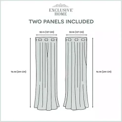 Discount Kirklands Home Stripe Sheer Curtain Panel Set, 96 in. White