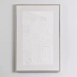 Best Kirklands Home White Texture Abstract Canvas Wall Art