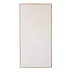 Discount Kirklands Home Textured Abstract Framed Canvas Art Print White