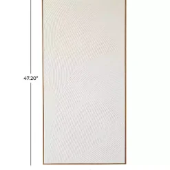 Discount Kirklands Home Textured Abstract Framed Canvas Art Print White