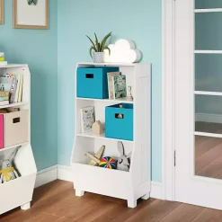 Best Kirklands Home White Toy Organizer Cubby Bookshelf