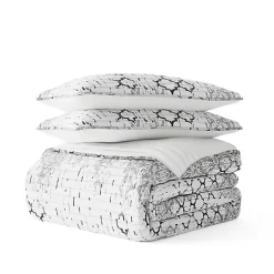 New Kirklands Home White Trellis Reversible 3-pc. Queen Quilt Set