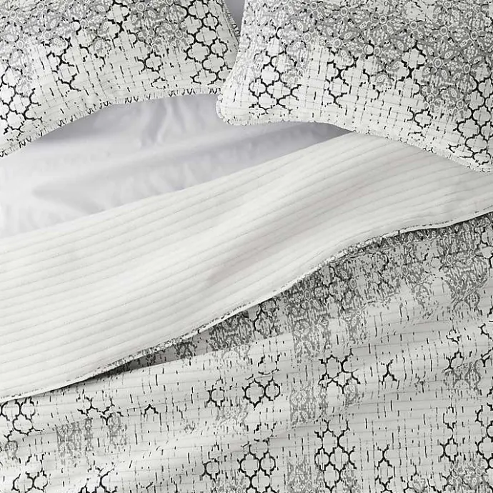 Sale Kirklands Home White Trellis Reversible 3-pc. King Quilt Set