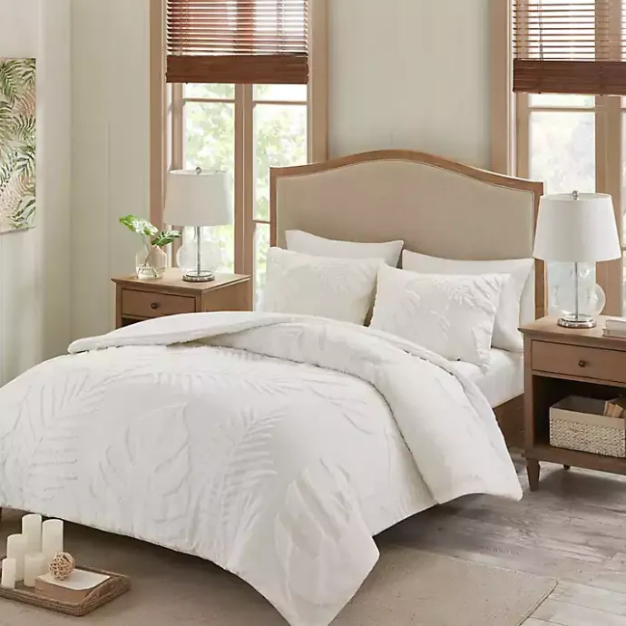 Kirklands Home Tropical Full/Queen 3-pc. Comforter Set White