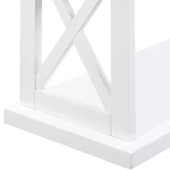 Kirklands Home Two-Tone Double X Sides Console Table White