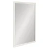 Best Kirklands Home White Vintage Beaded Wall Mirror, 36 in.