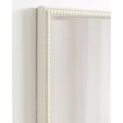 Online Kirklands Home White Vintage Beaded Wall Mirror, 30 in.