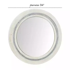 Best Kirklands Home White Wood Aislinn Wall Mirror