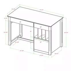 Best Kirklands Home Wood Computer Desk White