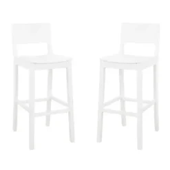 Clearance Kirklands Home Wood Devin Bar Stools, Set of 2 White