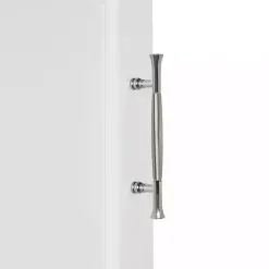 Kirklands Home Wood 2-Door Open Shelf Wall Cabinet White
