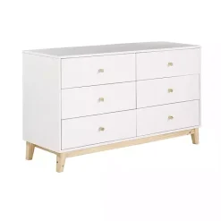 Discount Kirklands Home Wood 6-Drawer Footed Dresser White