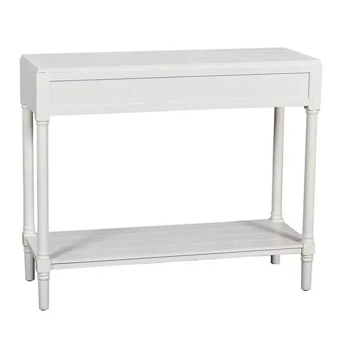Outlet Kirklands Home Wood 2-Drawer Layla Console Table White