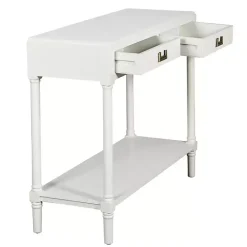 Outlet Kirklands Home Wood 2-Drawer Layla Console Table White