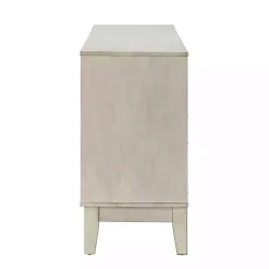 Discount Kirklands Home Wood Geometric 4-Door Cabinet White