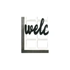 Kirklands Home Wood Interchangeable Arch Wall Plaque White